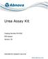 Urea Assay Kit. Catalog Number KA assays Version: 02. Intended for research use only.