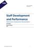 Staff Development and Performance