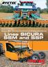 Seed Drill for; Direct, Min-Till and conventional drilling operations. Linea SICURA SSM and SSP