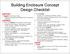 Building Enclosure Concept Design Checklist