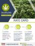 RATE CARD. Cannabis Daily News Feeds for Cannabis Investors