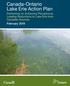 Canada-Ontario Lake Erie Action Plan. Partnering on Achieving Phosphorus Loading Reductions to Lake Erie from Canadian Sources February 2018