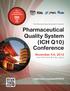 Pharmaceutical Quality System (ICH Q10) Conference