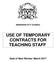 ABERDEEN CITY COUNCIL USE OF TEMPORARY CONTRACTS FOR TEACHING STAFF