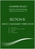 SECTION B IMPACT ASSESSMENT VERIFICATION. Prepared for: Namibian Marine Phosphate (Pty) Ltd.