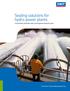 Sealing solutions for hydro power plants