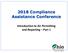 2018 Compliance Assistance Conference. Introduction to Air Permitting and Reporting Part 1