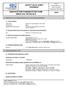 SAFETY DATA SHEET Revised edition no : 1 SDS/MSDS Date : 13 / 9 / 2012