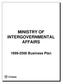 MINISTRY OF INTERGOVERNMENTAL AFFAIRS Business Plan