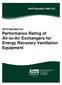 Performance Rating of Air-to-Air Exchangers for Energy Recovery Ventilation Equipment