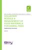 VOLUNTARY MODULE 9 MANAGEMENT OF FOOD MATERIALS FOR ANIMAL FEED