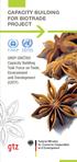 CAPACITY BUILDING FOR BIOTRADE PROJECT. UNEP-UNCTAD Capacity Building Task Force on Trade, Environment and Development (CBTF)