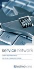 service.network COMPETENT PARTNERS FOR STABLE MANUFACTURING