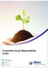 Corporate Social Responsibility (CSR) Contents are subject to change. For the latest updates visit