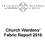 Church Wardens Fabric Report 2016