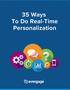 35 Ways To Do Real-Time Personalization