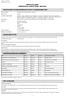 SAFETY DATA SHEET 1 IDENTIFICATION OF THE SUBSTANCE/PREPARATION AND OF THE COMPANY/UNDERTAKING 2 HAZARDS IDENTIFICATION
