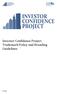 Investor Confidence Project Trademark Policy and Branding Guidelines