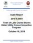 Audit Report 2019-A-0001 Town of Lake Clarke Shores Water Utility Cross-Connection Program October 18, 2018