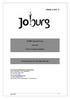 ANNEXURE B EPWP SECTOR PLAN CITY OF JOHANNESBURG ENVIRONMENT & CULTURE SECTOR FOR THE
