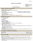 SAFETY DATA SHEET TACKY TAPE SM5144. MANUFACTURER 24 HR. EMERGENCY TELEPHONE NUMBERS ITW Polymers Sealants North America