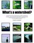 So what is a watershed?
