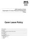 Carer Leave Policy. NHS Ayrshire & Arran Organisation & Human Resource Development Policy