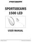 SPORTSBEAMS 1500 LED USER MANUAL SPORTSBEAMS LIGHTING, INC. v.1.0