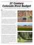21 Century Colorado River Budget