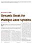 Dynamic Reset for Multiple-Zone Systems