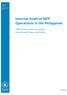Internal Audit of WFP Operations in the Philippines. Office of the Inspector General Internal Audit Report AR/18/06