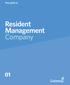 Your guide to: Resident Management Company