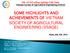 SOME HIGHLIGHTS AND ACHIEVEMENTS OF VIETNAM SOCIETY OF AGRICULTURAL ENGINEERING (VSAGE)