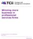 Winning more business in professional services firms