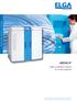 ANALYZER WATER SYSTEMS MEDICA. Water purification systems for clinical analyzers. Pure Water, Pure Science, Pure Service