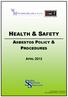 HEALTH & SAFETY ASBESTOS POLICY & PROCEDURES APRIL S afety ervices. Direct.com
