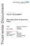 POLICY DOCUMENT. Secondary/Other Employment Policy