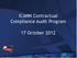 ICANN Contractual Compliance Audit Program. 17 October 2012