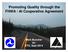 Promoting Quality through the FHWA / AI Cooperative Agreement. Mark Buncher for ETG, Sept 2014