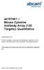 ab Mouse Cytokine Antibody Array (120 Targets)- Quantitative