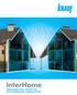 InterHome SEPARATING WALL SYSTEM FOR MULTI-RESIDENTIAL CONSTRUCTION