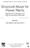 Power Plants. Structural Alloys for. Operational Challenges and. High-temperature Materials. Edited by. Amir Shirzadi and Susan Jackson.
