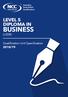 LEVEL 5 DIPLOMA IN BUSINESS (L5DB) Qualification Unit Specification 2018/19