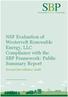 NSF Evaluation of Westervelt Renewable Energy, LLC Compliance with the SBP Framework: Public Summary Report