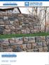 BIG ENGINEERING AND INSTALLATION GUIDE BLOCK.   Retaining Wall FieldStone Face / Stained