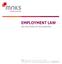 EMPLOYMENT LAW An overview of our practice