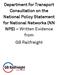 Department for Transport Consultation on the National Policy Statement for National Networks (NN NPS) Written Evidence from GB Railfreight