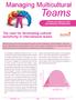 Teams. The case for developing cultural sensitivity in international teams DOWNLOAD MODULE ONE: RECOGNIZING DIFFERENCES
