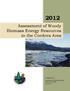 Assessment of Woody Biomass Energy Resources in the Cordova Area
