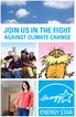 JOIN US IN THE FIGHT AGAINST CLIMATE CHANGE